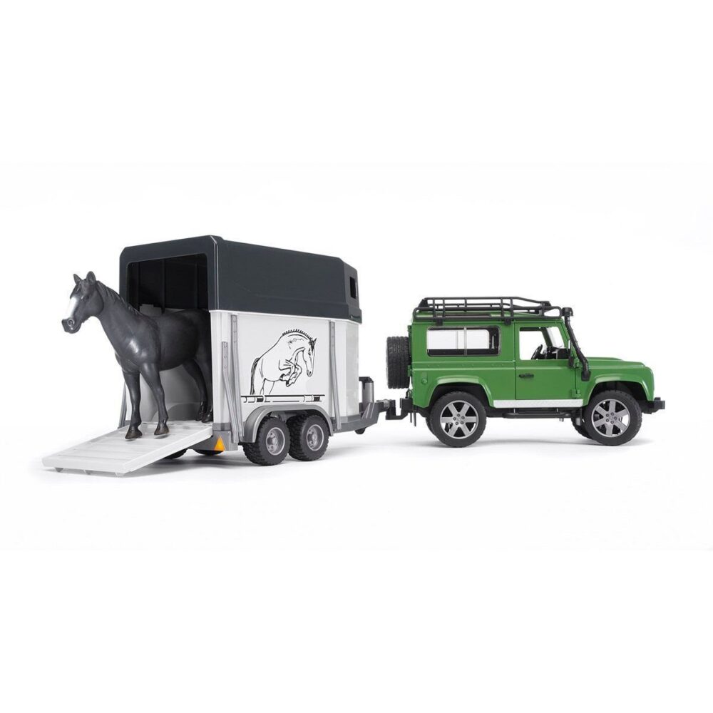 1:16 Land Rover Arazi Jeep ve At Nakli Aracı Seti