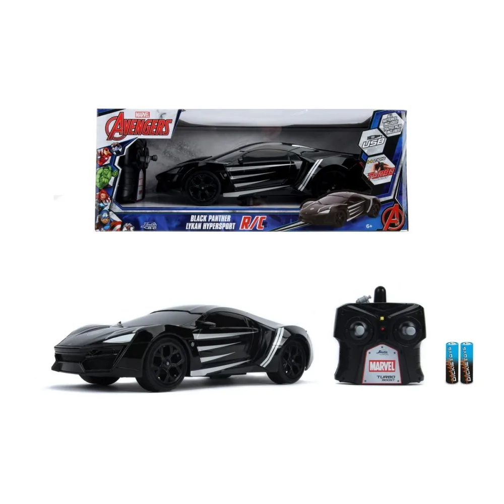 1:16 Jada Toys Marvel Black Panther Lykan Hypersport Kumandalı Araba