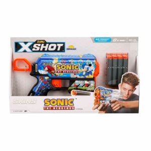 Skins Flux Sonic The Hedgehog 8 Mermili Sünger Dart Atan Silah 21 cm