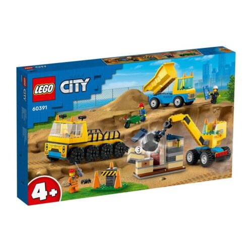 LEGO City İnşaat Kamyonları ve Yıkım Gülleli Vinç