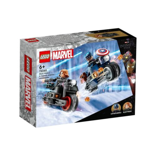 LEGO Marvel Black Widow ve Kaptan Amerika Motosikletleri 275 parça