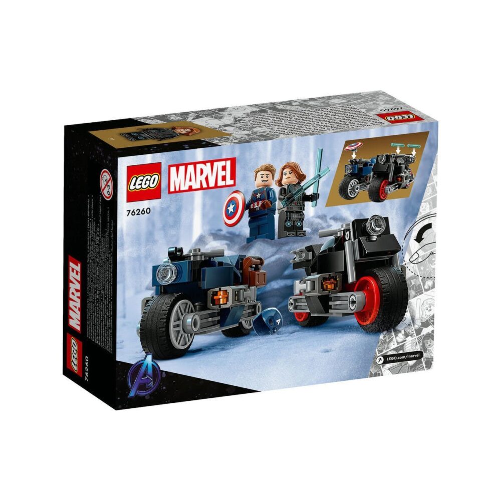 LEGO Marvel Black Widow ve Kaptan Amerika Motosikletleri 275 parça