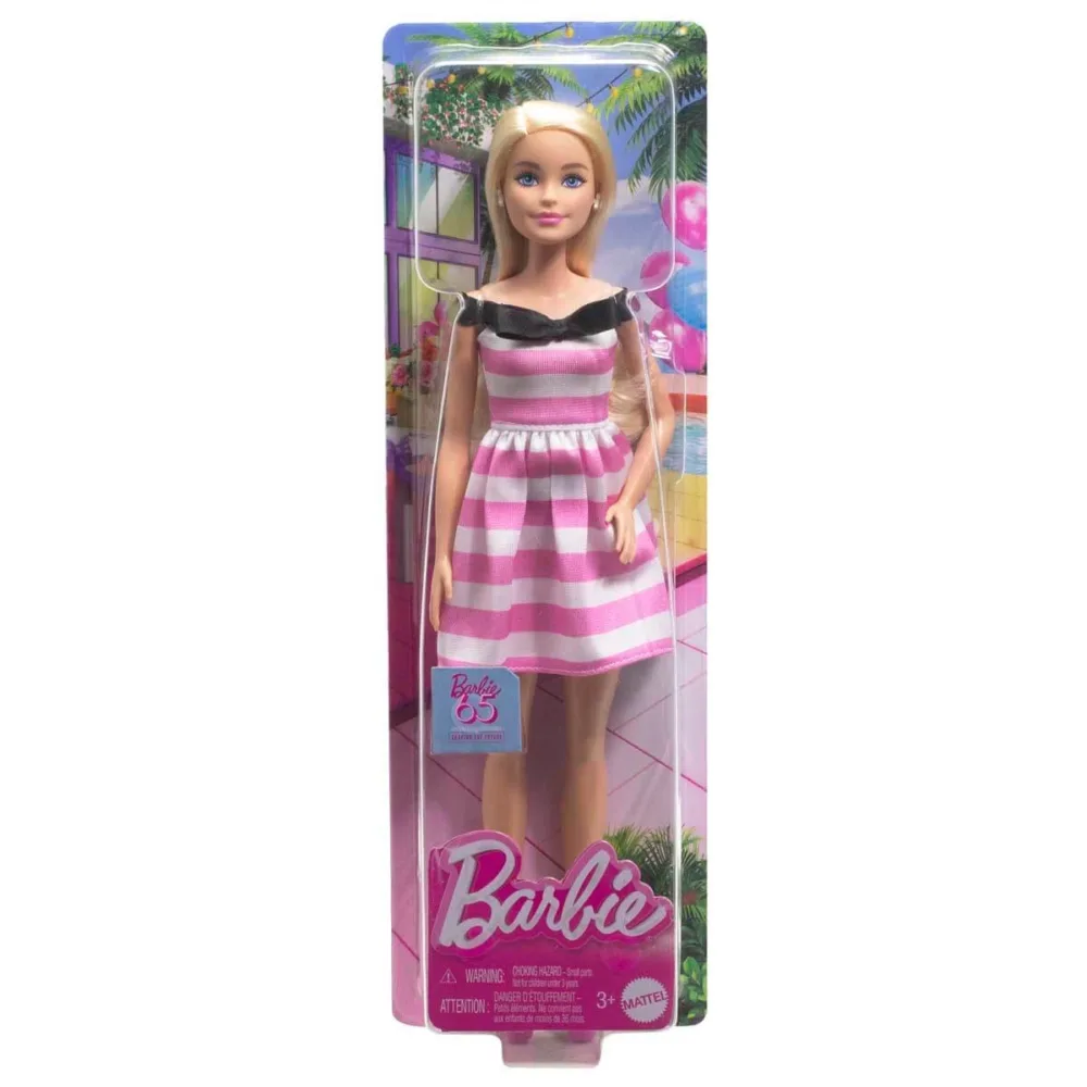 Barbie 65.Yıl Özel Pembe Elbiseli Bebek