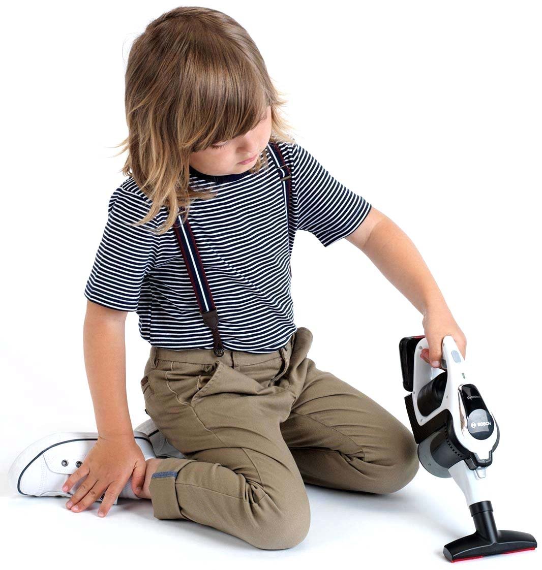 Bosch Oyuncak Sesli Işıklı Beyaz Elektrik Süpürgesi