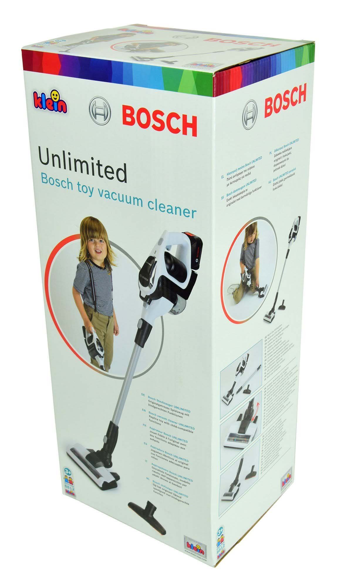 Bosch Oyuncak Sesli Işıklı Beyaz Elektrik Süpürgesi