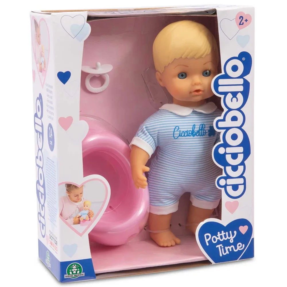 Cicciobello 24 cm Yumuş Bebek ve Tuvalet Zamanı CCBA7000