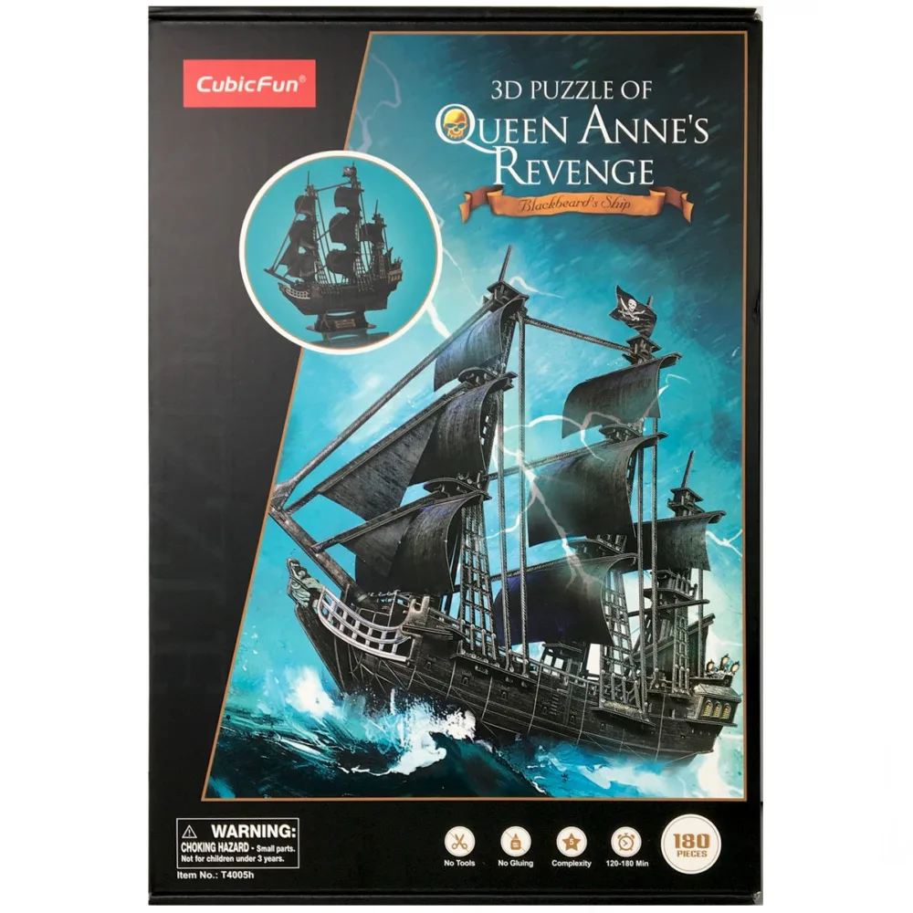 Cubic Fun 155 Parça 3D Puzzle Queen Anne's Revenge