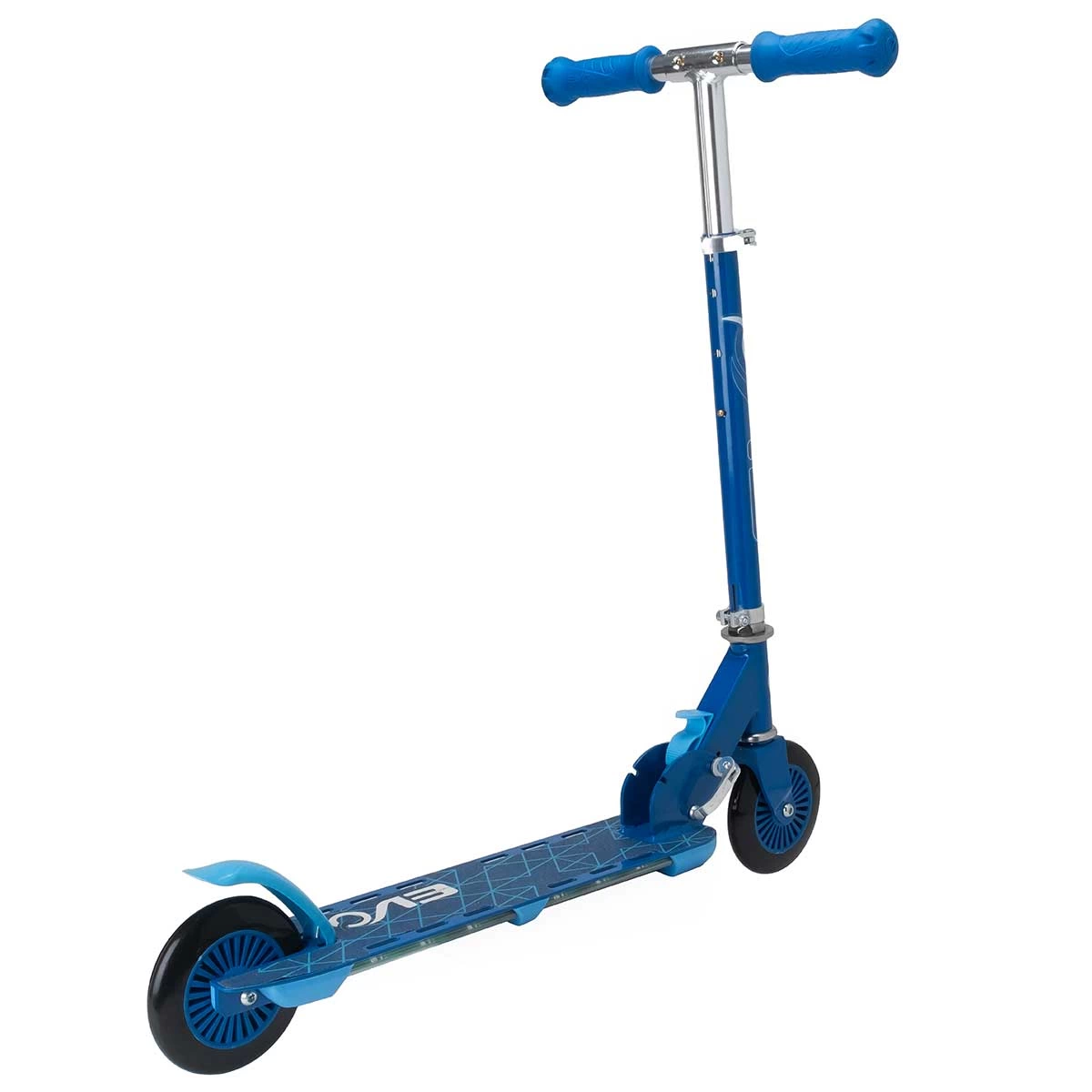 Evo 2 Tekerlekli Flash Işıklı Mavi Scooter