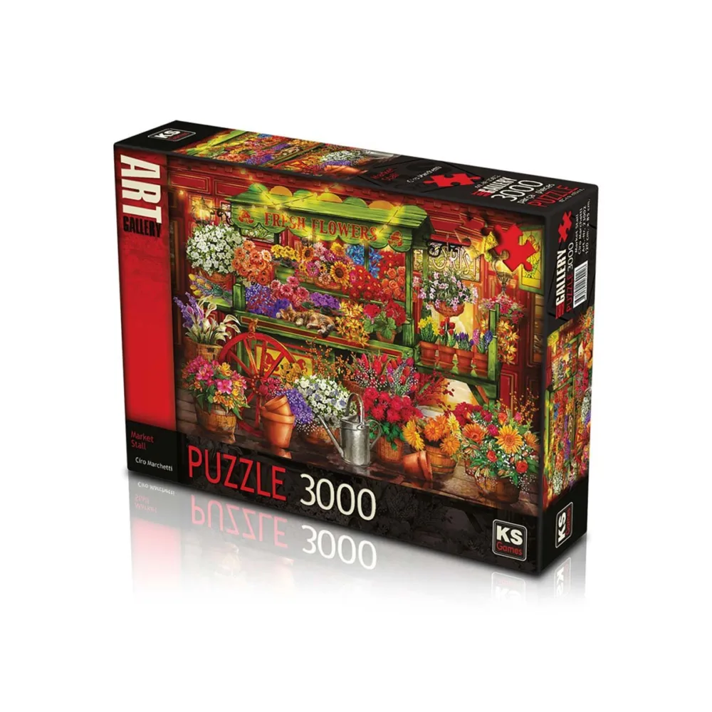 KS Market Stall 3000 Parça Puzzle