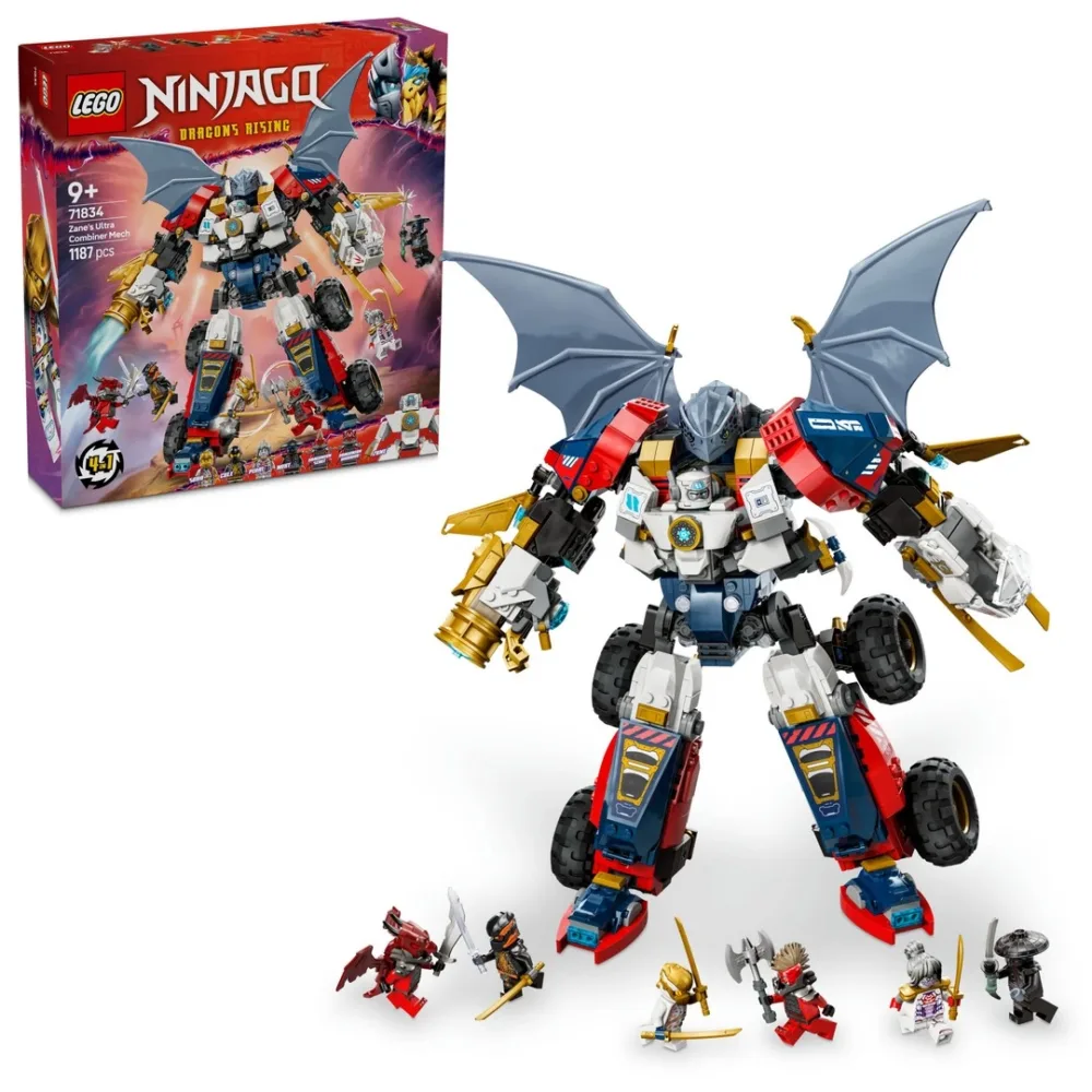 LEGO NINJAGO Zane’in Ultra Kombo Mech’i 4’ü 1 Arada 71834