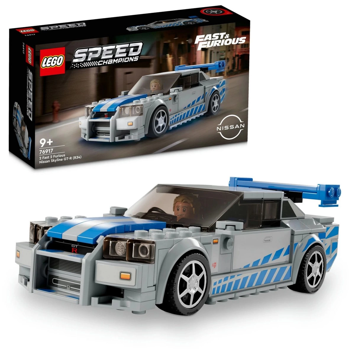 LEGO Speed Champions 2 Fast 2 Furious Nissan Skyline GT-R (R34) 76917