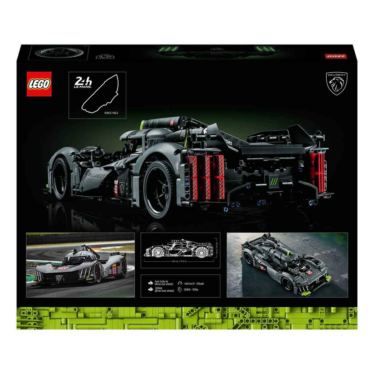 LEGO Technic PEUGEOT 9X8 24H Le Mans Hybrid Hypercar Koleksiyonluk Model Lego Seti