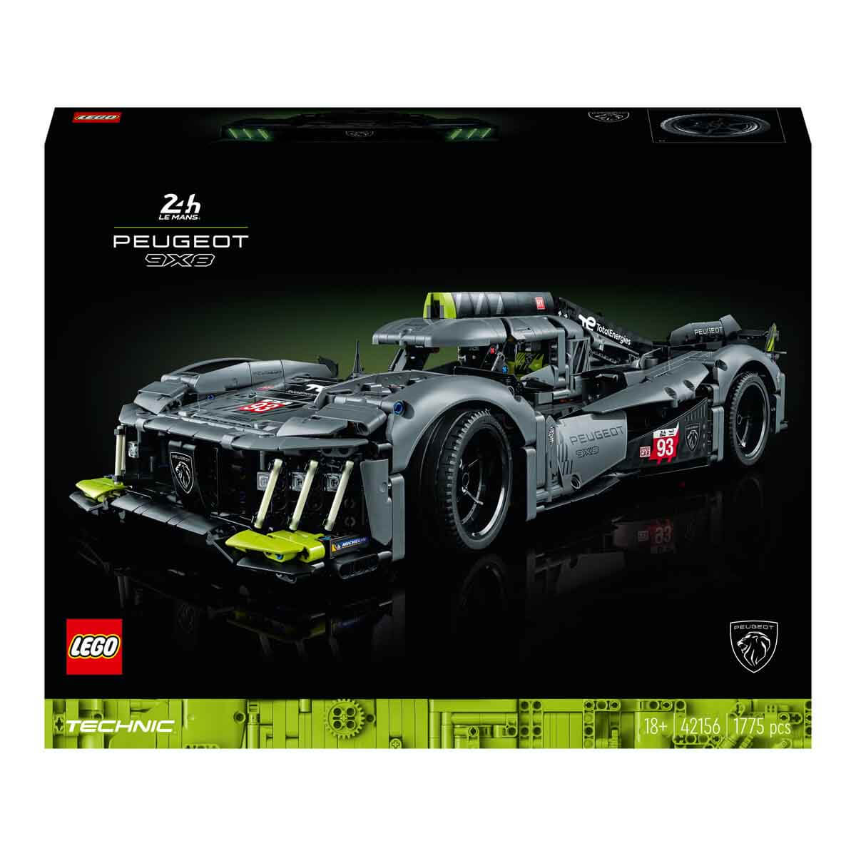LEGO Technic PEUGEOT 9X8 24H Le Mans Hybrid Hypercar Koleksiyonluk Model Lego Seti