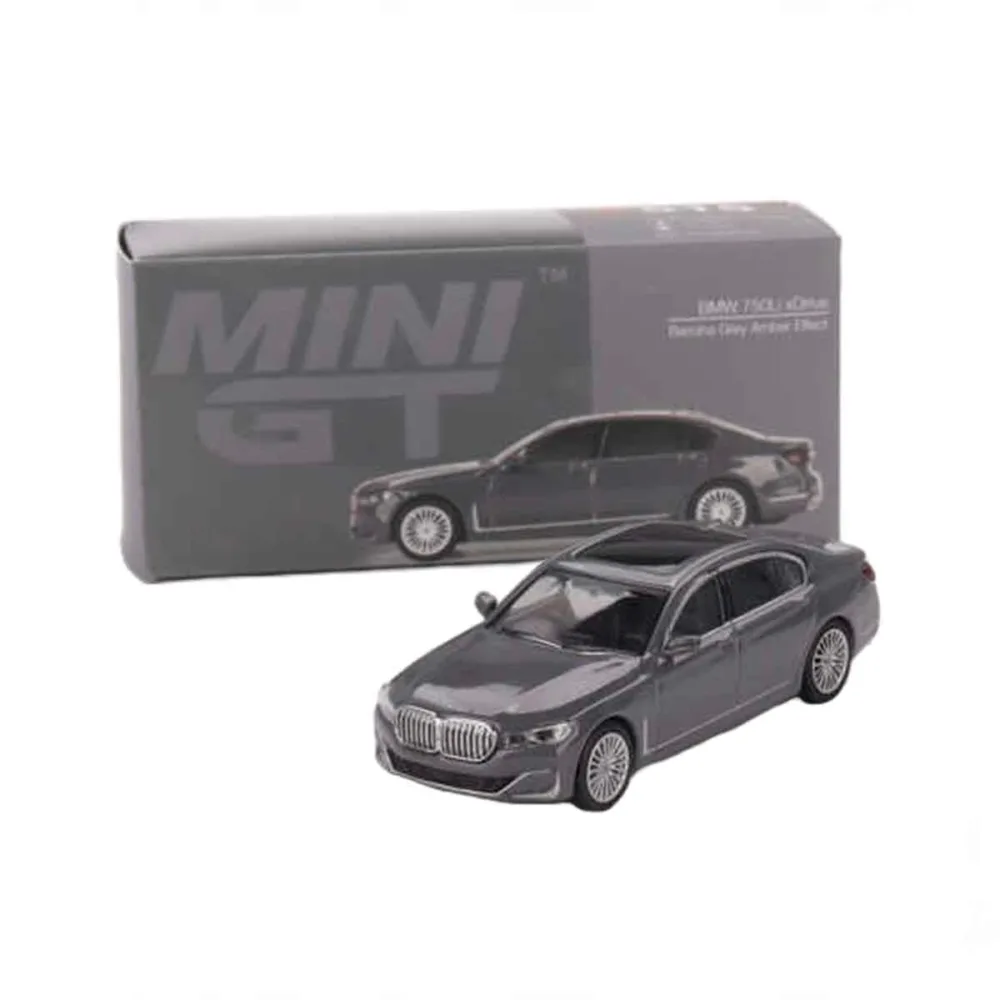 Mini GT 1:64 BMW 750Li xDrive Bernina Grey Amber Effect