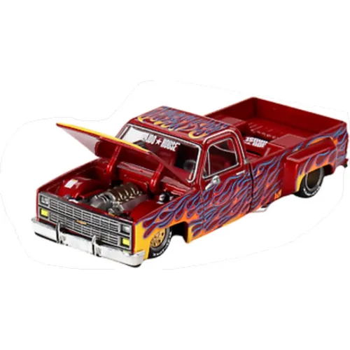 Mini GT 1/64 KaidoHouse Chevrolet Silverado Dually on Fire V1