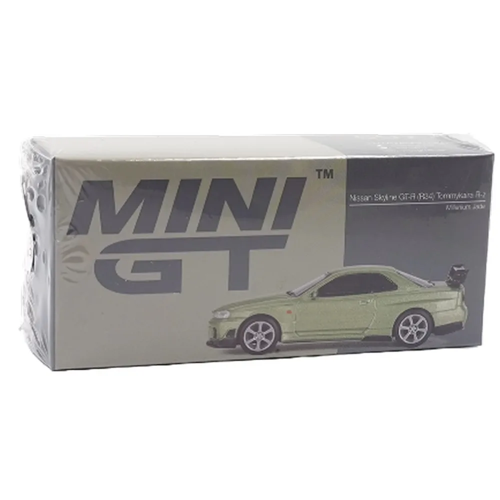 Mini GT 1/64 Nissan Skyline GT-R (R34) Tommykaira R-z Millenium Jade