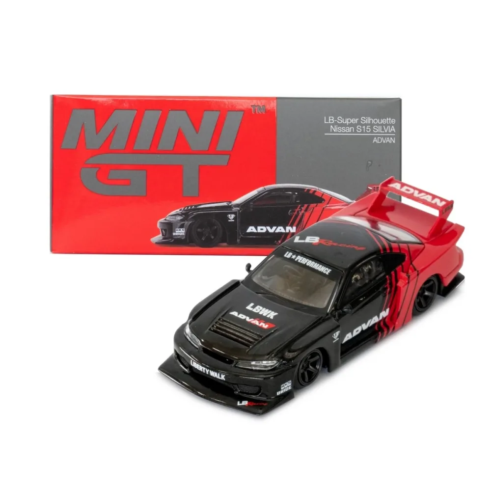 Mini Gt 1/64 LB-Super Silhoutte Nissan S15 Silva ''ADVAN''