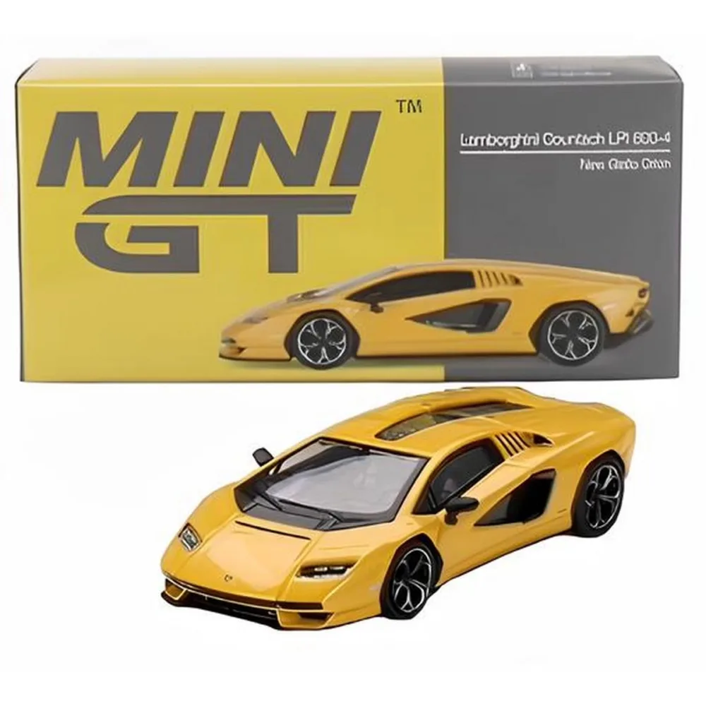 Mini Gt 1/64 Lamborghini Countach LPI 800-4 New Giallo Orion