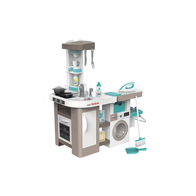 Smoby Tefal 2in1 Sesli Çamaşır Makineli Mutfak Seti