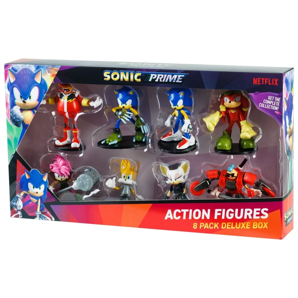 Sonic Prime Deluxe Aksiyon Figürleri 8'li Set SON6080