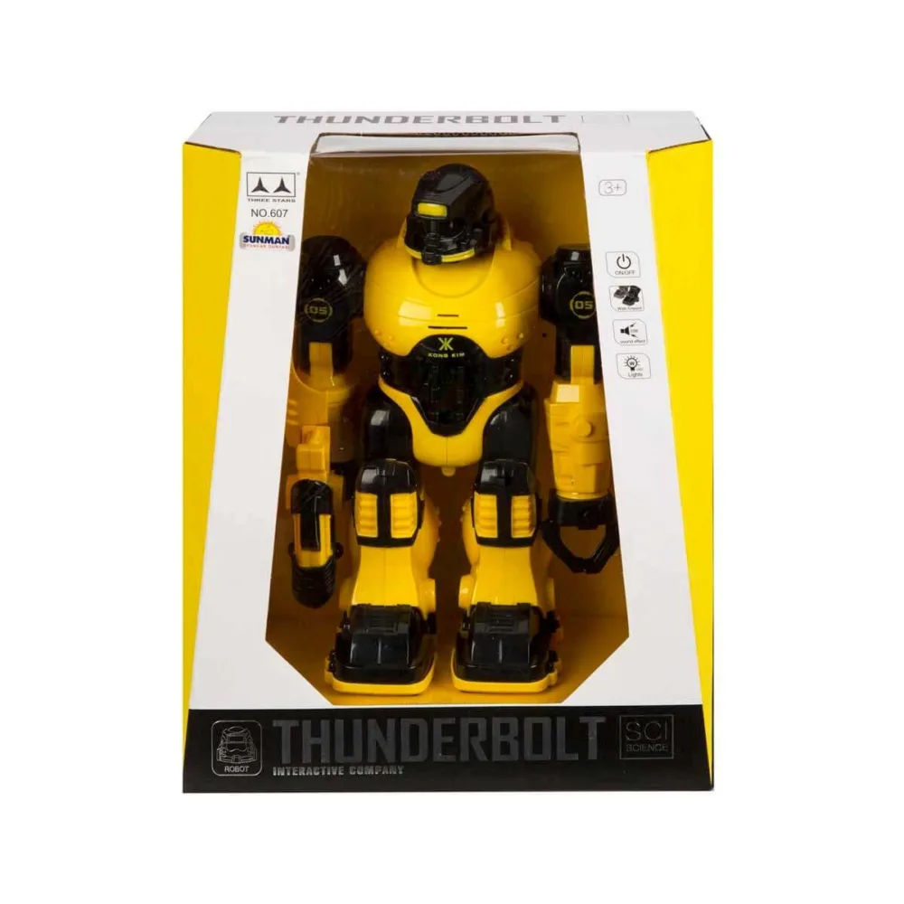 Sunman Thunderbolt Sesli ve Işıklı Robot 25 cm