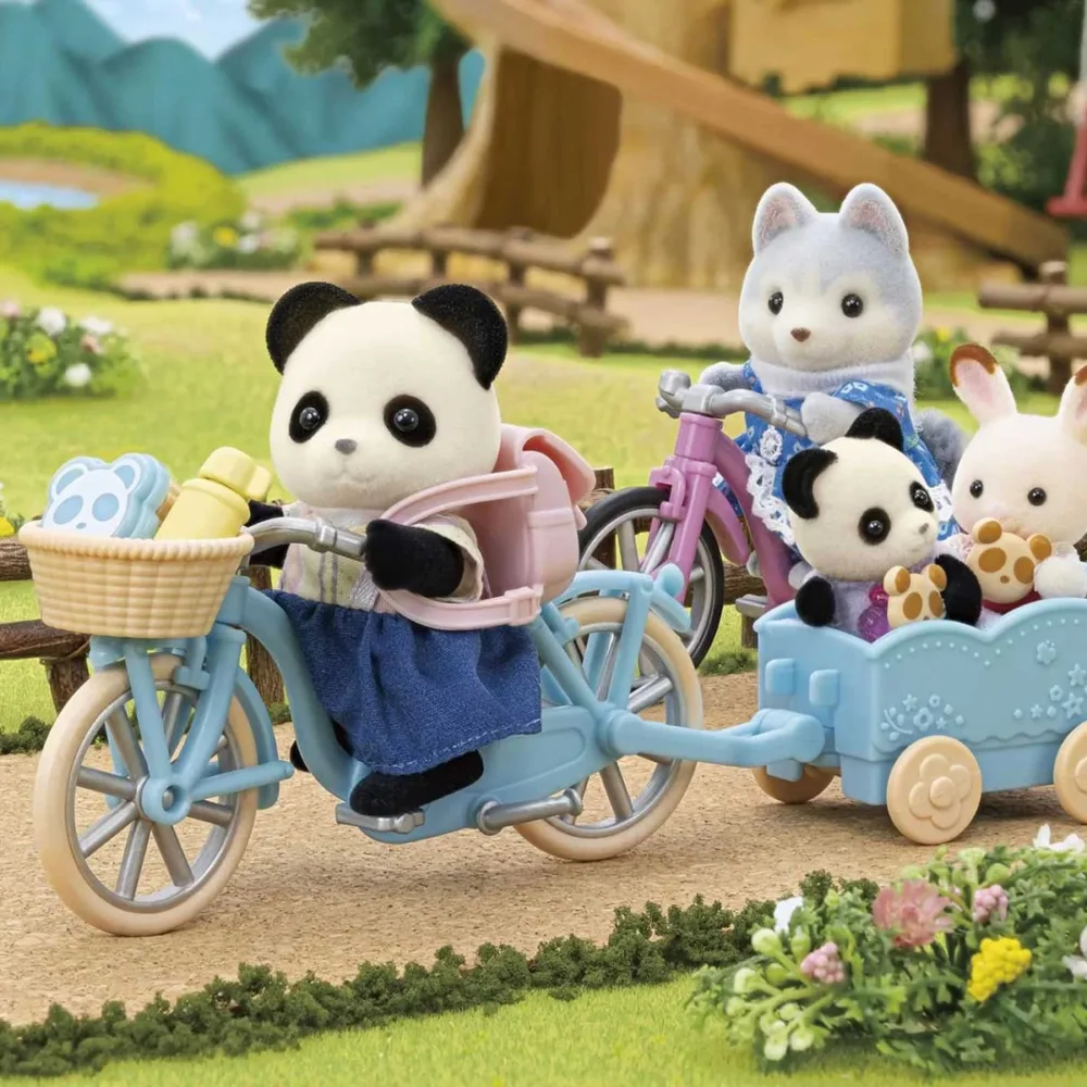 Sylvanian Families Bisiklet ve Paten Seti Panda Kız