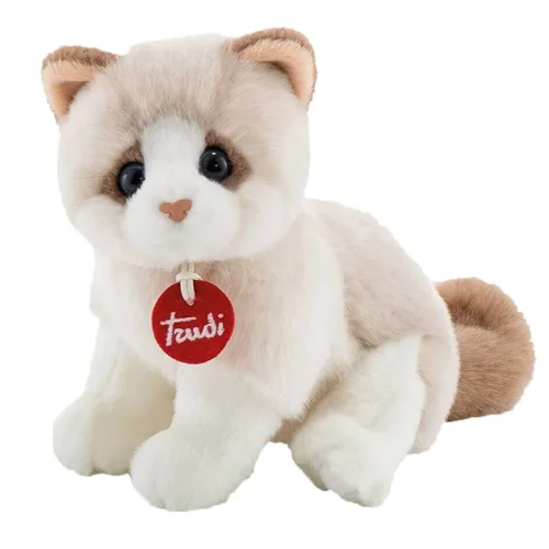 Trudi Kitty Peluş Beyaz Bej Kedi 20 cm