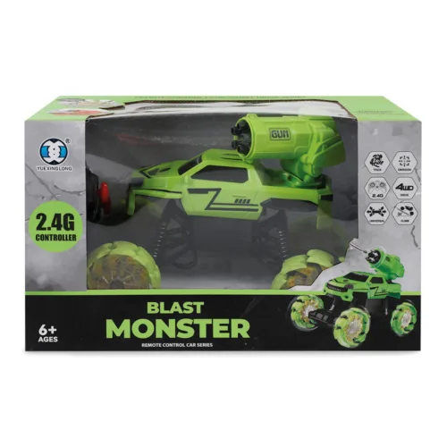 Uzaktan Kumandalı Blast Monster Ok Atan Jeep - Yeşil