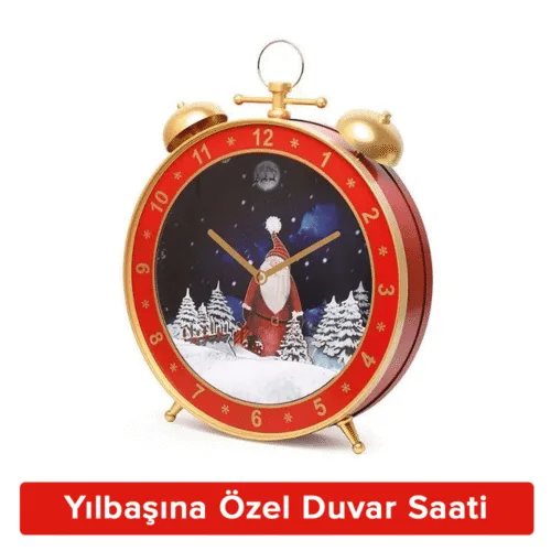 Yılbaşı Özel Temalı Dekoratif Saat