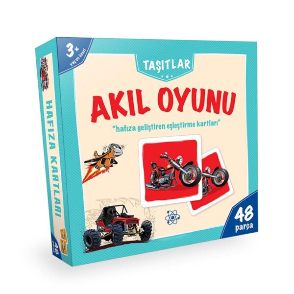 Akıl Oyunu Hafıza Geliştirme Taşıtlar Eğitici Set