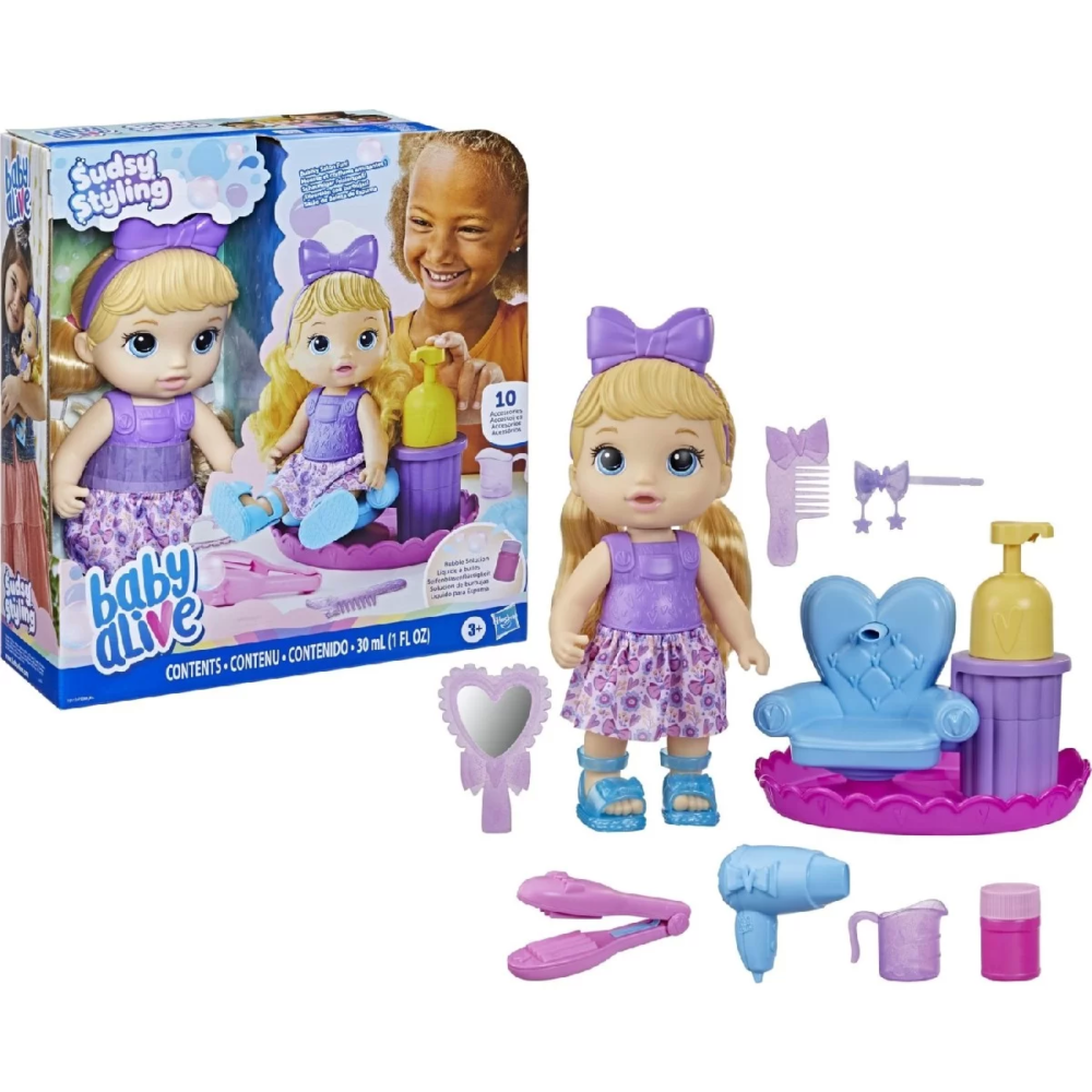 Baby Alive Köpüklü Saç Tasarımı Eğlencesi F5112