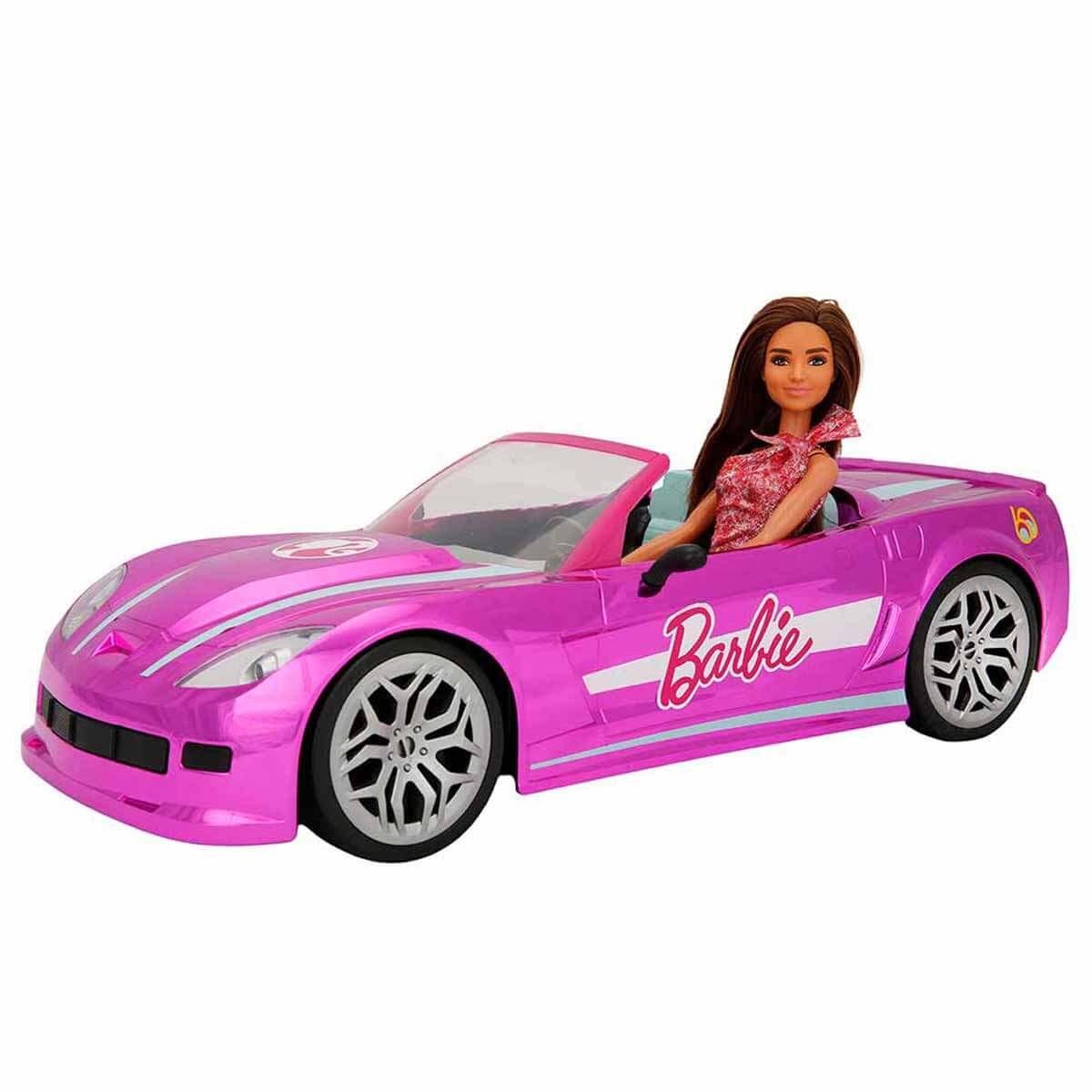 Barbie 42 cm Uzaktan Kumandalı Rüya Arabası – Işıklı 2.4 GHz