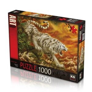 Beyaz Kaplan Puzzle & Yapboz -1000 Parça