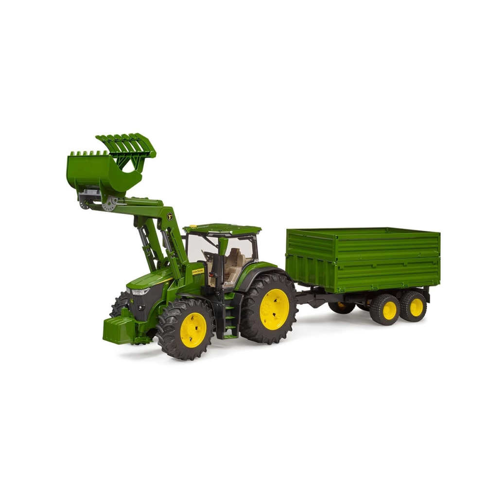 Bruder John Deere 7R 350 Kepçeli Traktör Ve Römork BR03155