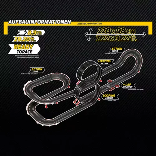 Carrera GO!!! DTM Power Run 1:43 Elektrikli Yarış Pisti – 8