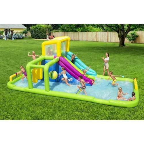 Mega Su Parkı Bestway Bouncy Castles Pool Çocuk Oyun Parkı ve Havuzu 701 x 301 x 265 cm.