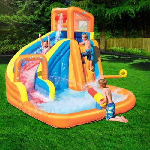 Aquapark Bestway Fanlı Turbo Çocuk Oyun Havuz Parkı 365 x 320 x 270 cm.