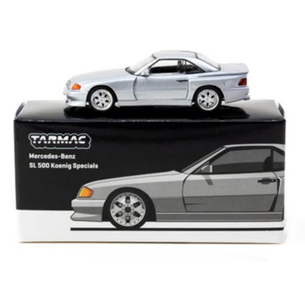 Tarmac Works 1/64 Mercedes-Benz SL 500 Koenig Specials Silver - GLOBAL64