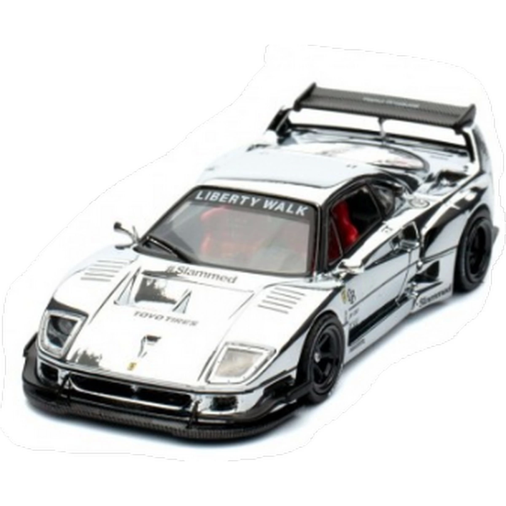 Inno 1/64 LBWK F40 Chrome Silver