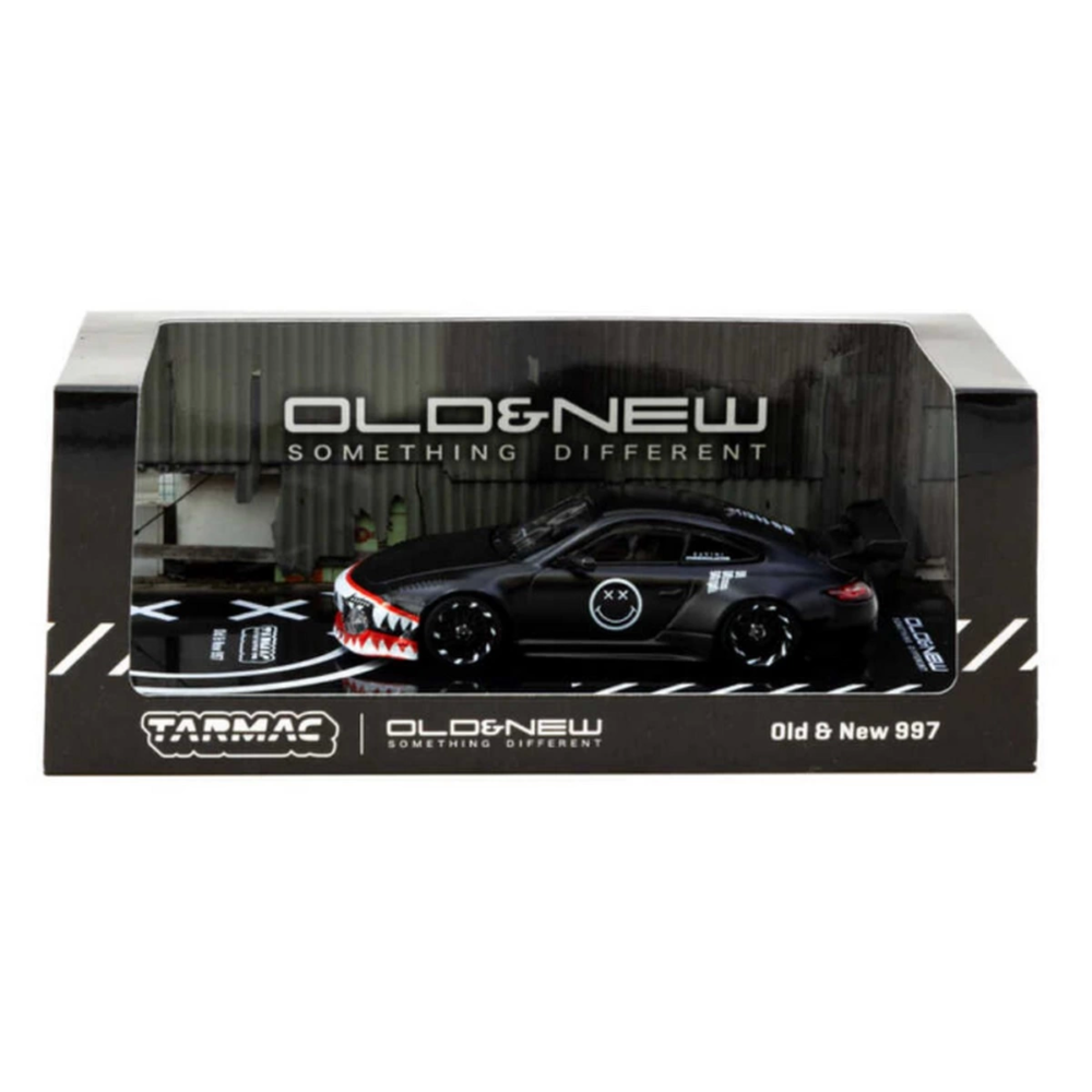 Tarmac Works 1/64 Old & New 997 Matte Black - HOBBY64