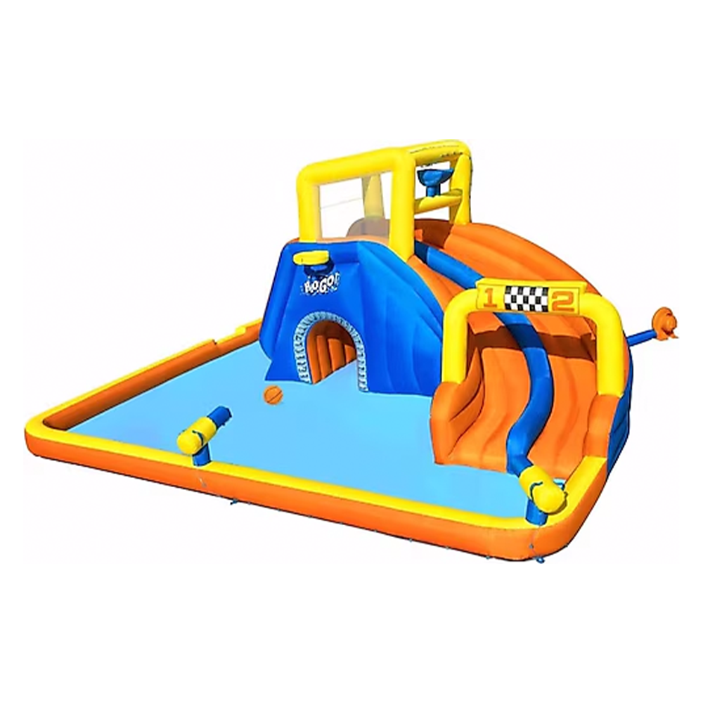 Mega Oyun Su Parkı Bestway Kaydırak ve Fiskiye Çocuk Şişme Oyun Havuz Parkı 551 x 502 x 265 cm