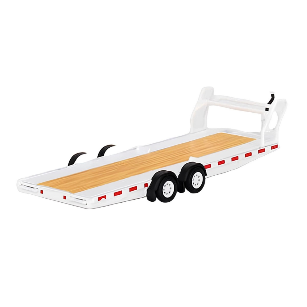 Mini GT 1/64 Car Hauler Trailer White MGTAC21