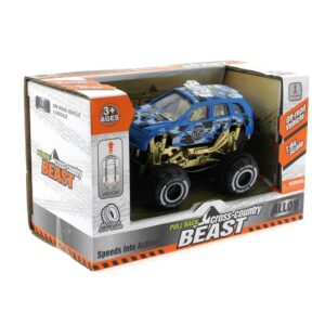 Die Cast Off Road Mini Polis Aracı - Mavi