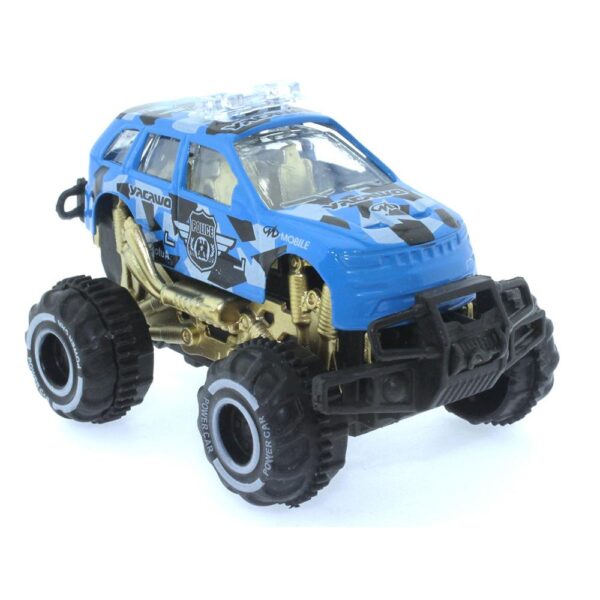 Die Cast Off Road Mini Polis Aracı - Mavi