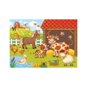 Eğitici Çiftlik Hayvanları Puzzle & Yapboz - 24 Parça