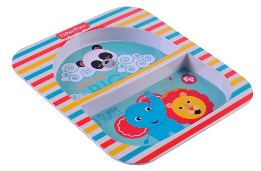 Fisher Price  Çizgili İki Bölmeli Mama Tabağı