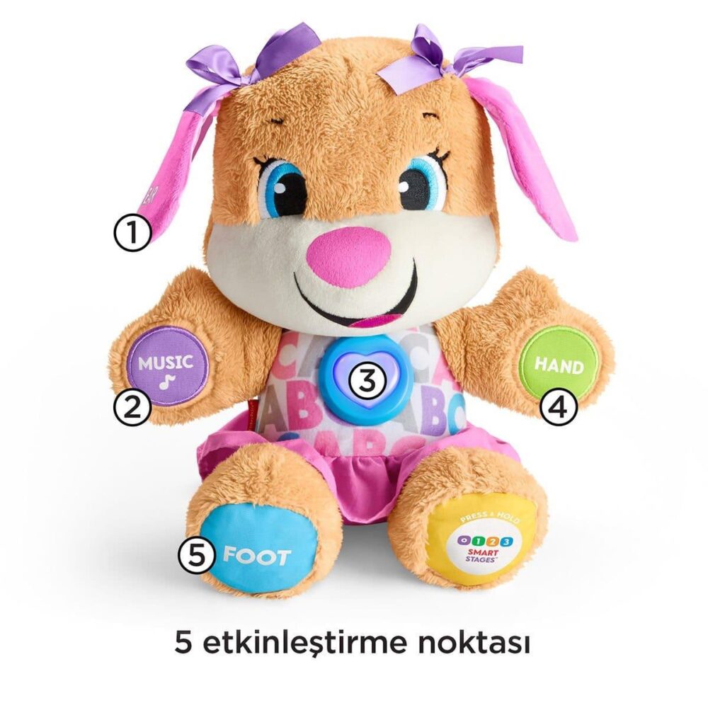 Fisher Price Eğitici Köpekçiğin Kız Kardeşi İnteraktif Oyuncak