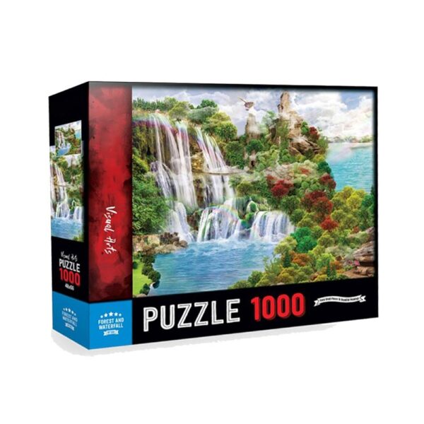 Forest and Waterfall Puzzle Yapboz - 1000 Parça