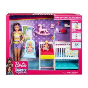 Barbie Bebek Bakıcısı Skipper Uyku Eğitiminde Oyun Seti