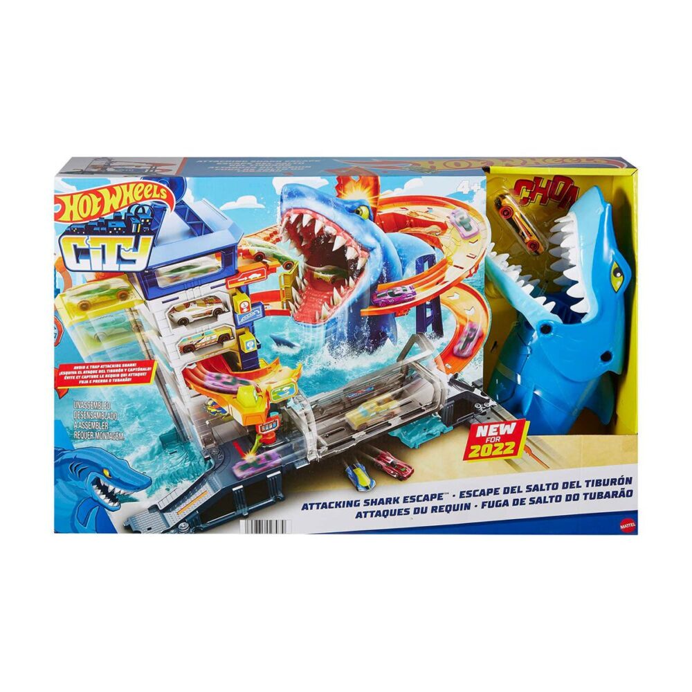 Hot Wheels; Attacking Shark Escape Trackset Köpekbalığı Kaçış Oyun Seti